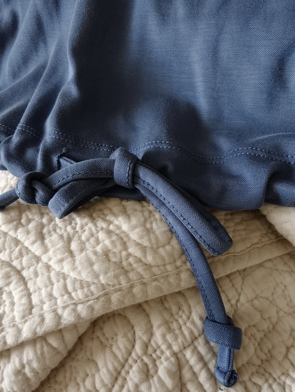 Cable & Gauge Dusty Blue Drawstring Hem Tank - Picture 5 of 5